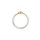Damenring Design Platinring schmal bicolor Platin 950/Gold 750 mattiert/poliert Ringweite 52
