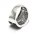 Silverglam Damenring, 925 Sterling-Silber, Zirkonia schwarz/weiß