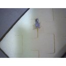 Clip Anhänger 585 Weißgold 4 x Diamant Princess-Cut 12x5mm