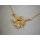 Diana Grandelcollier,585 Gold mit echten Hirschgrandeln,Länge 43 cm,Federringverschluß