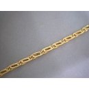 Fantasiearmband, 750 Gelbgold ,20 cm lang,Karabinerverschluss