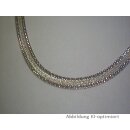 Flaches Collier mit Brillantschliff echt Silber 925...