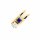 Gleiter Anhänger bicolor mit Saphir und Brillant echt Gold 585 Glanz 18x6,5mm
