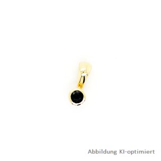 Anhänger echt Gold 333 Saphir poliert