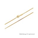 Flachpanzerkette Panzerkette echt Gold 585 Glanz 1,1mm...