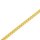 Flachpanzerkette, 585er Gelbgold,Länge 55 cm,Karabiner