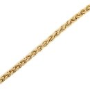 Fuchsschwanzarmband, 333 Gelbgold,19,5 cm lang, Karabinerverschluss