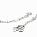 Fußkettchen echt Silber 925 poliert Herz 24+2cm