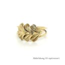 Damenring Ginkgo eht Gold 585 Glanz Ringweite 58