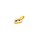 Herzanhänger mit Zirkonia, bicolor, 333 Gold, mattiert/poliert,teilrhodiniert