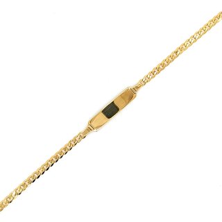 Identarmband in 333 Gold poliert 19 cm lang