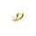 Scharnieranhänger Anhänger Clip mit Perle und Zirkonia,585 Gelbgold,poliert
