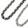 Königskette Edelstahl silber/schwarz 8mm Länge 55cm