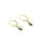 Ohrhänger echt Gold 333 Smaragd Bouton 22x5 mm