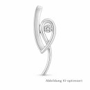 Kettenanhänger in Silber mit einem Zirkonia