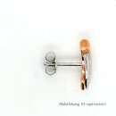 Ohrstecker bicolor Gold 585 Brillant Roségold/Weißgold