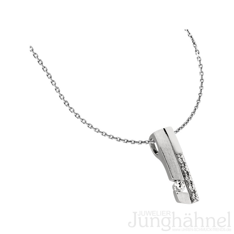 Kettenanhänger in Silber mit 6 Zirkonias - Juwelier Junghähnel
