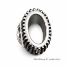 geschwärzter Anhänger mit Zirkonia, 925 Silber