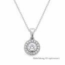 Kettenanhänger in Silber mit Zirkonias