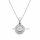 Kettenanhänger in Silber mit Zirkonias