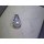 Gleiter Anhänger mit Perle und Diamanten echt Weißgold 585 Glanz 19x10mm