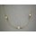 Halskette Collier mit 7 Perlen echt Gold 333 Glanz Länge 42cm