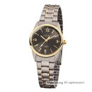 Regent Damenuhr bicolor Titan Metallband 5 bar F-429