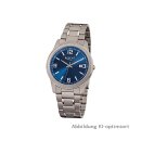 Regent Herrenuhr mit stahlblauem Zifferblatt, Datum,...