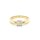 Damenring 4x Diamant echt Gold 585 Glanz Ringweite 56