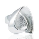 NORDIC Ring Silber 925 poliert, eismatt  