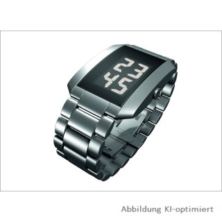 Rosendahl Herren Digital Quarz  Armbanduhr mit Edelstahl Armband
