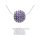 Silverglam Anhänger, 925 Sterling-Silber, rhodiniert, Zirkonia