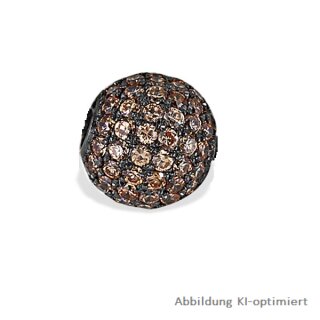 Silverglam Anhänger, 925 Sterling-Silber, rhodiniert, Zirkonia