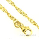 Singapurkette 2,2mm echt Gold 333