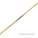 Ankerkette flach gewalzt 2mm echt Gold 333 Glanz 46cm