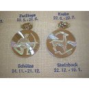 Sternzeichenanhänger Tierkreiszeichen rund echt Silber 925 Glanz 27x20mm - Waage