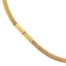 Strickkette Halsreif 585 Gold, 46 cm lang,...