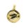 Tierkreiszeichen Sternzeichen Anhänger Münze echt Gold 333 Glanz 25x13mm