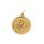 Tierkreiszeichen Sternbild Anhänger Plakette echt Gold 333 rund 22x16mm