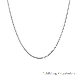Schlangenkette Mauskette 45cm, Weißgold 585 Gewicht 5,39g