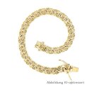 Garibaldi Armband, 585 Gelbgold, mattiert/poliert, 17,5...