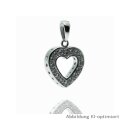 Herzanhänger, Silber, Zirkonia - lovely hearts
