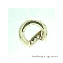 Anhänger, 333 Gelbgold, Zirkonia