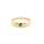 Damenring mit Smaragd und Diamant, 585 Gelbgold, Ringweite 53
