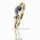 Damenring mit Safir und Zirkonia, 585 Gelbgold, Weite 55