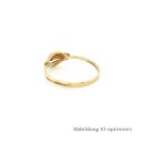 Damenring mit Diamant, 585 Gelbgold, Weite 62