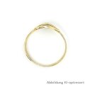 Damenring mit Diamant, 585 Gelbgold, Weite 62