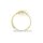 Damenring mit Diamant, 585 Gelbgold, Weite 62
