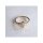 Damenring mit 3x Zirkonia, 333 Gelbgold, Weite 52