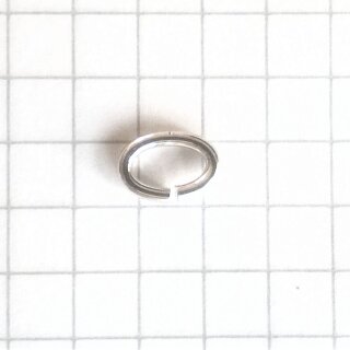 Bindering Öse offen oval, 925 Sterling Silber Größe L - 8x5mm